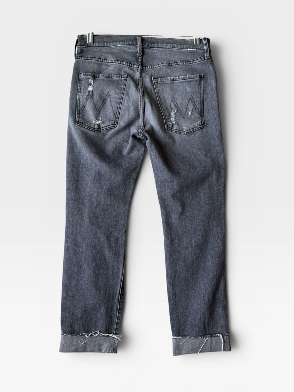 MOTHER The Scrapper Cuff Ankle Fray Jeans - Picture 6 of 11